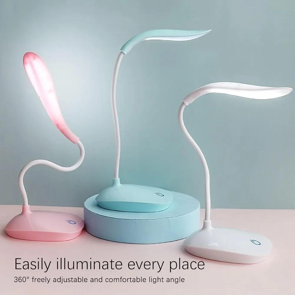 Adjustable Multicolor LED Table Lamp - Small and Portable